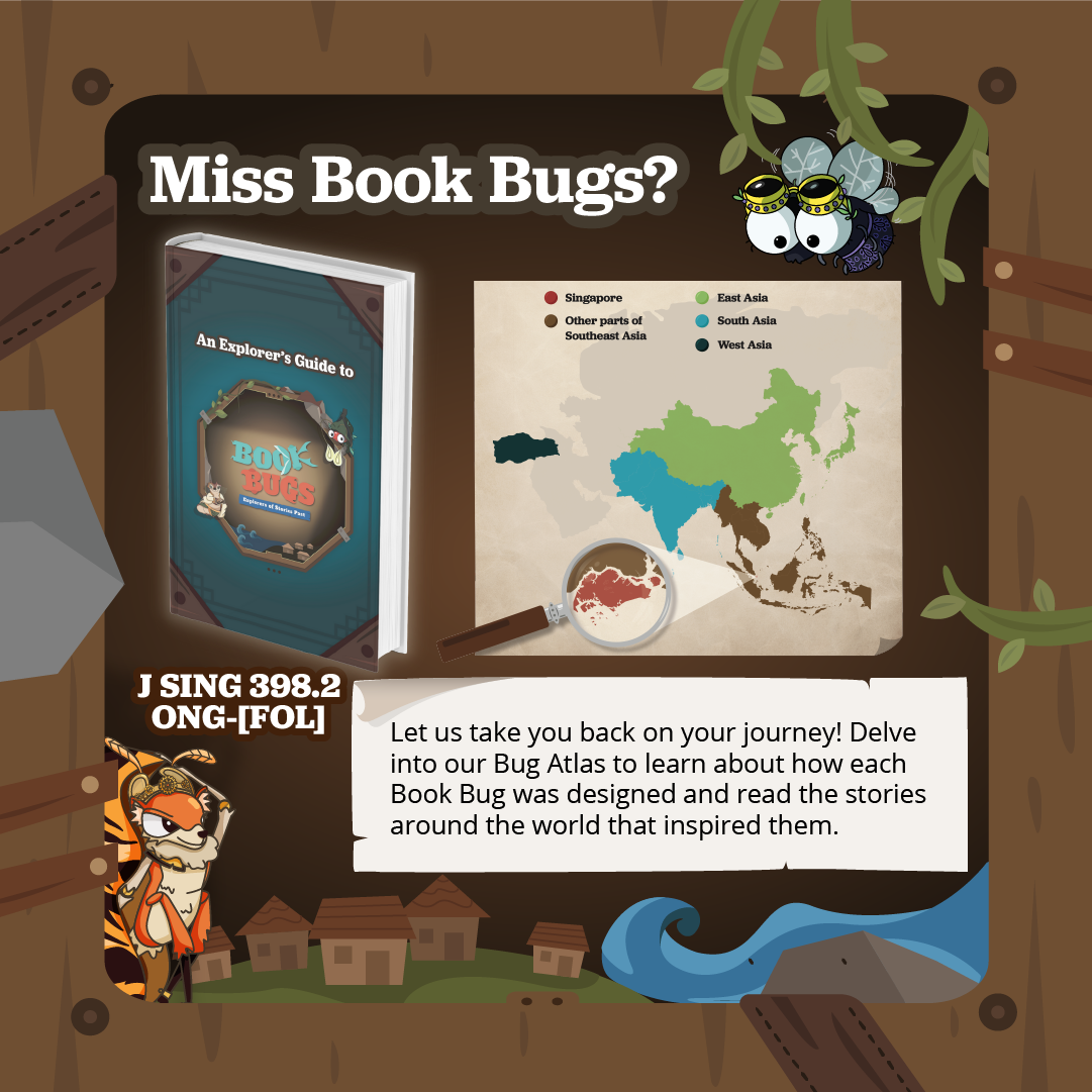Borrow An Explorer's Guide to Book Bugs: Explorers of Stories Past at the public libraries under the call number J SING 398.2 ONG!